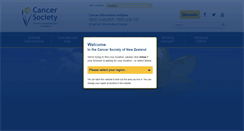 Desktop Screenshot of cancernz.org.nz